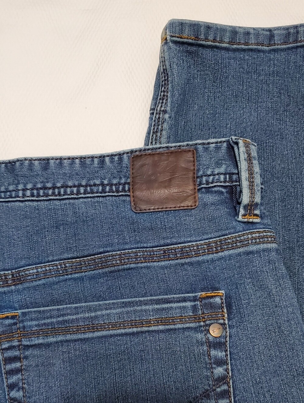 Meridian Line Mens Standard Fit Organic Cotton Blend Jeans 36" Waist - Picture 11 of 11